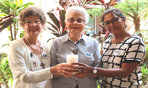 Caboolture chaplains Aileen Johnson, Gemma Hockey and Audrey Choo-Butler.