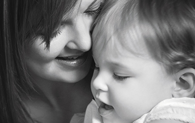 Royal mum with baby