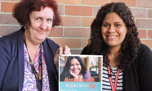 Indigenous Mental Health Workers Marjorie Droste (left) and Jasmine Tobane